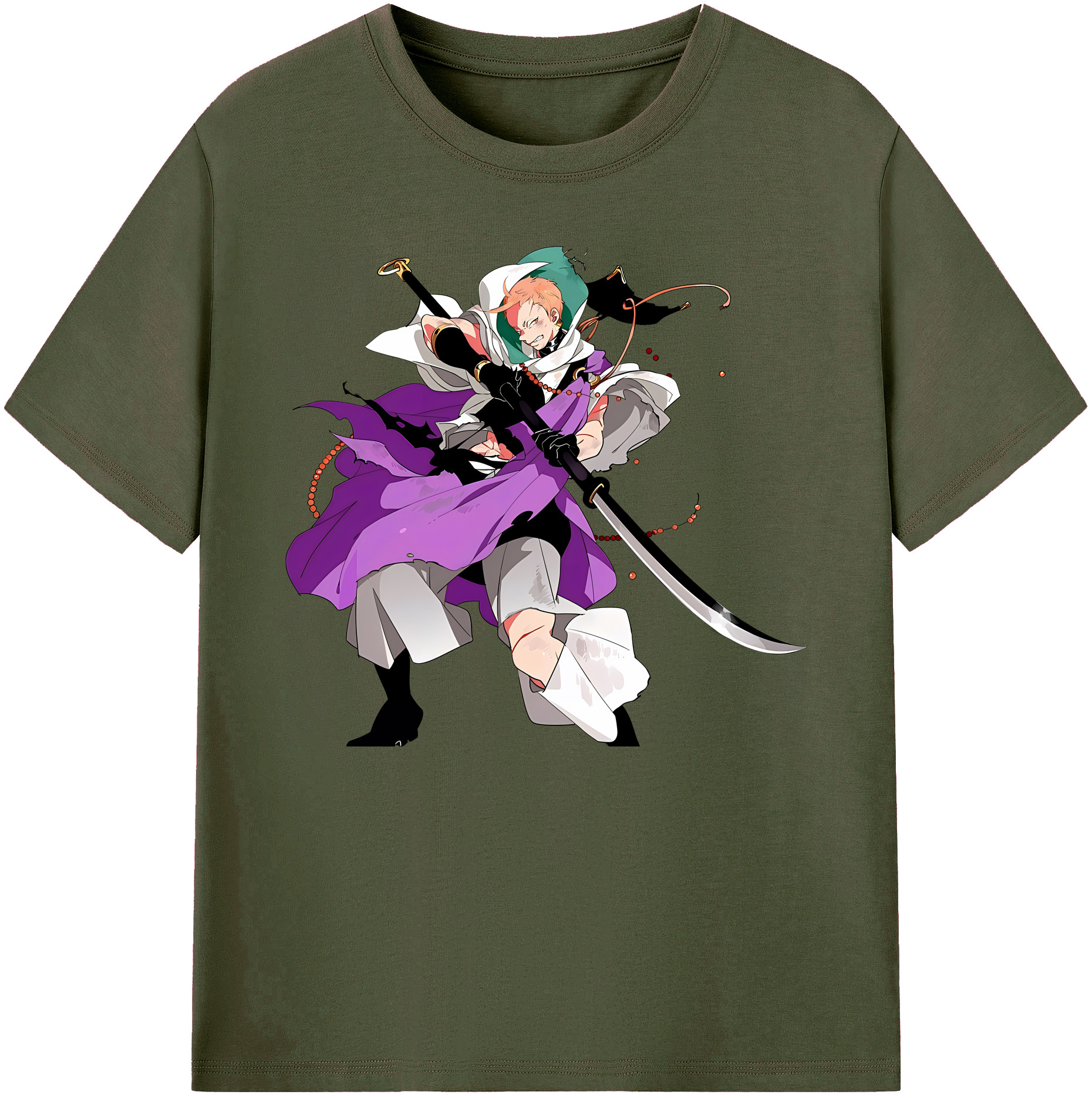 （画像用） 刀剣乱舞 Touken Ranbu 綿100％ メンズ半袖Tシャツ｜肌触りやわらか＆通気性